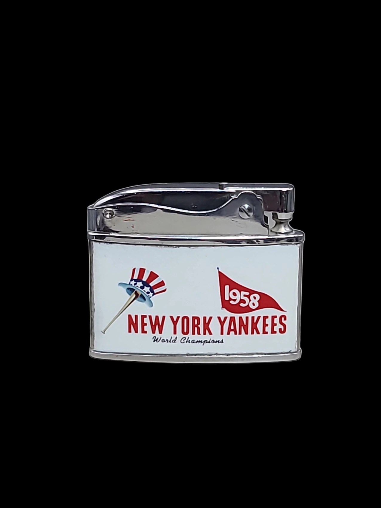New York Yankees 1958 World Champions / 1958 World Series – Yankees vs Braves back archival photograph