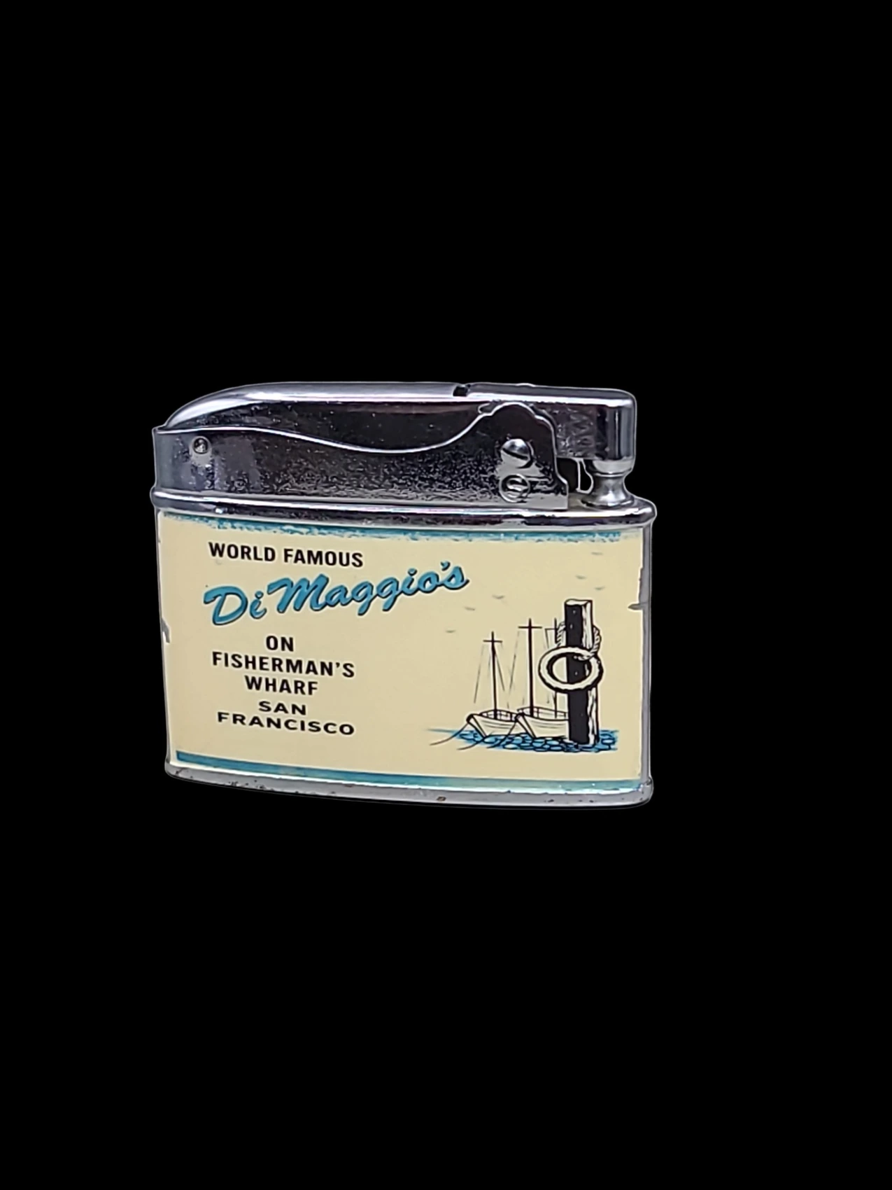 DiMaggio’s Fisherman’s Wharf – Joe DiMaggio New York Yankees back archival photograph