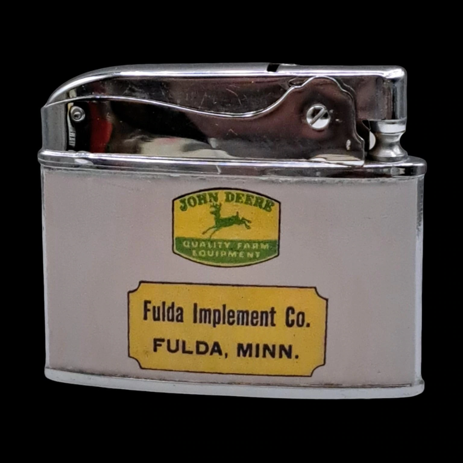 John Deere Tractor Lineup – Fulda Implement Co. back archival photograph