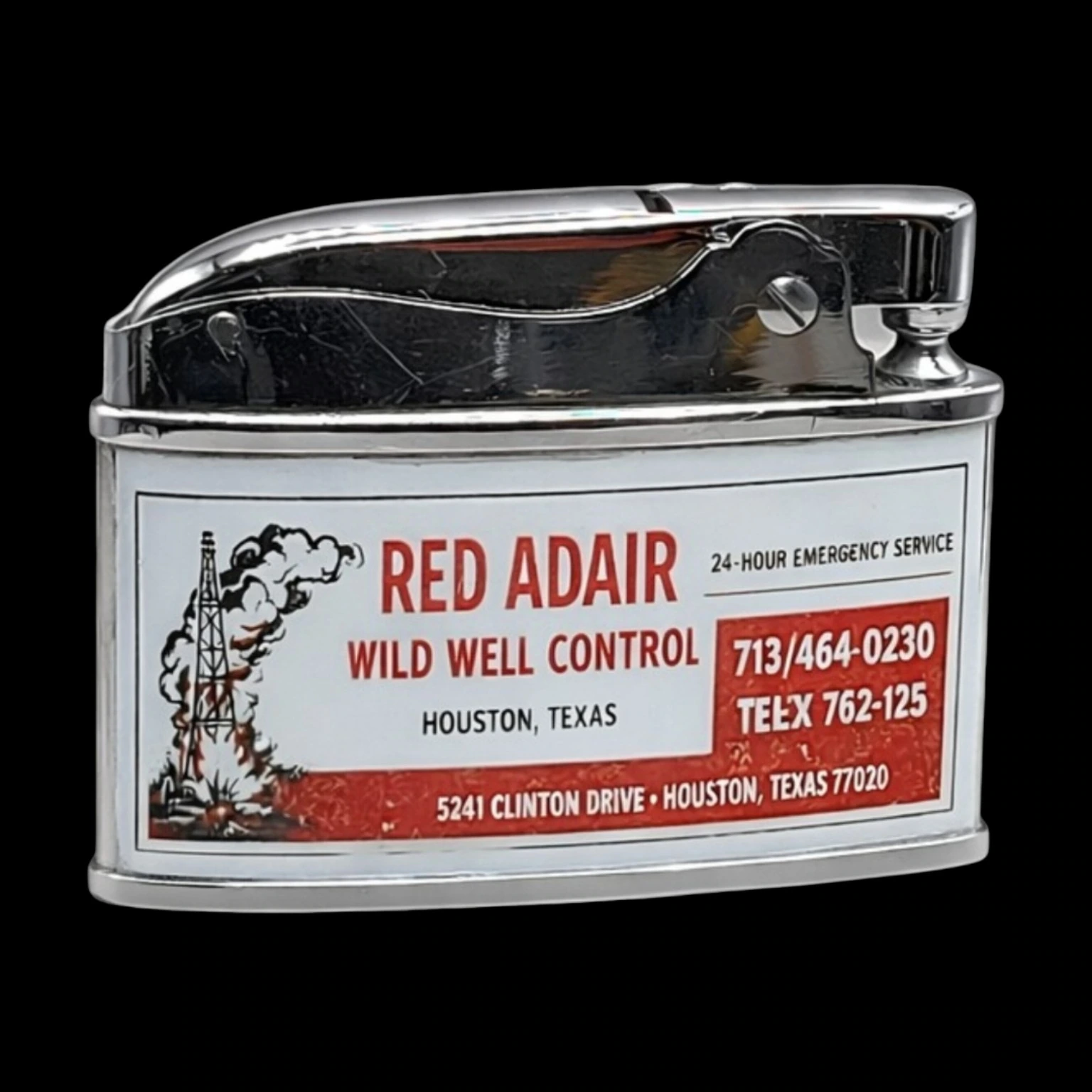 Red Adair Wild Well Control back archival photograph