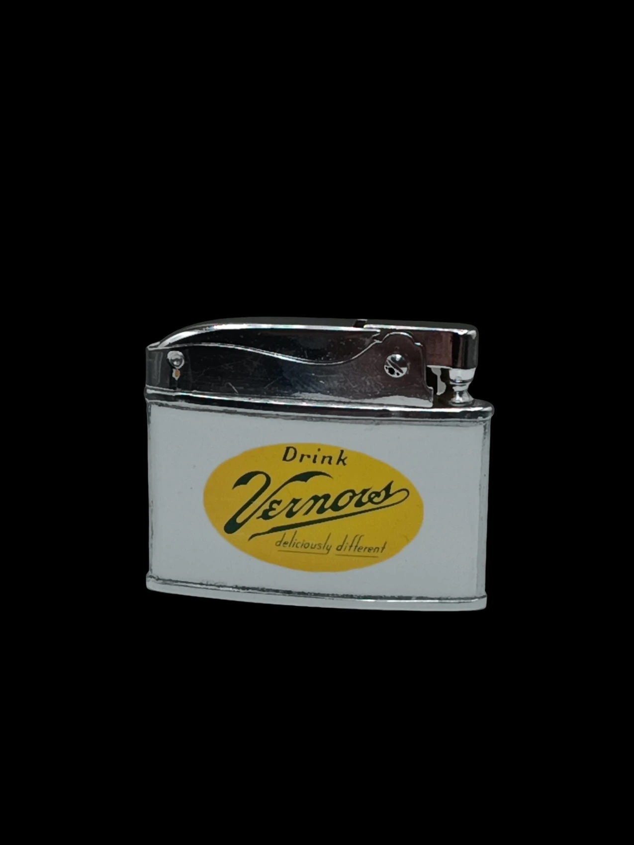 Vernors Ginger Ale “Drink Vernors – Deliciously Different” back archival photograph